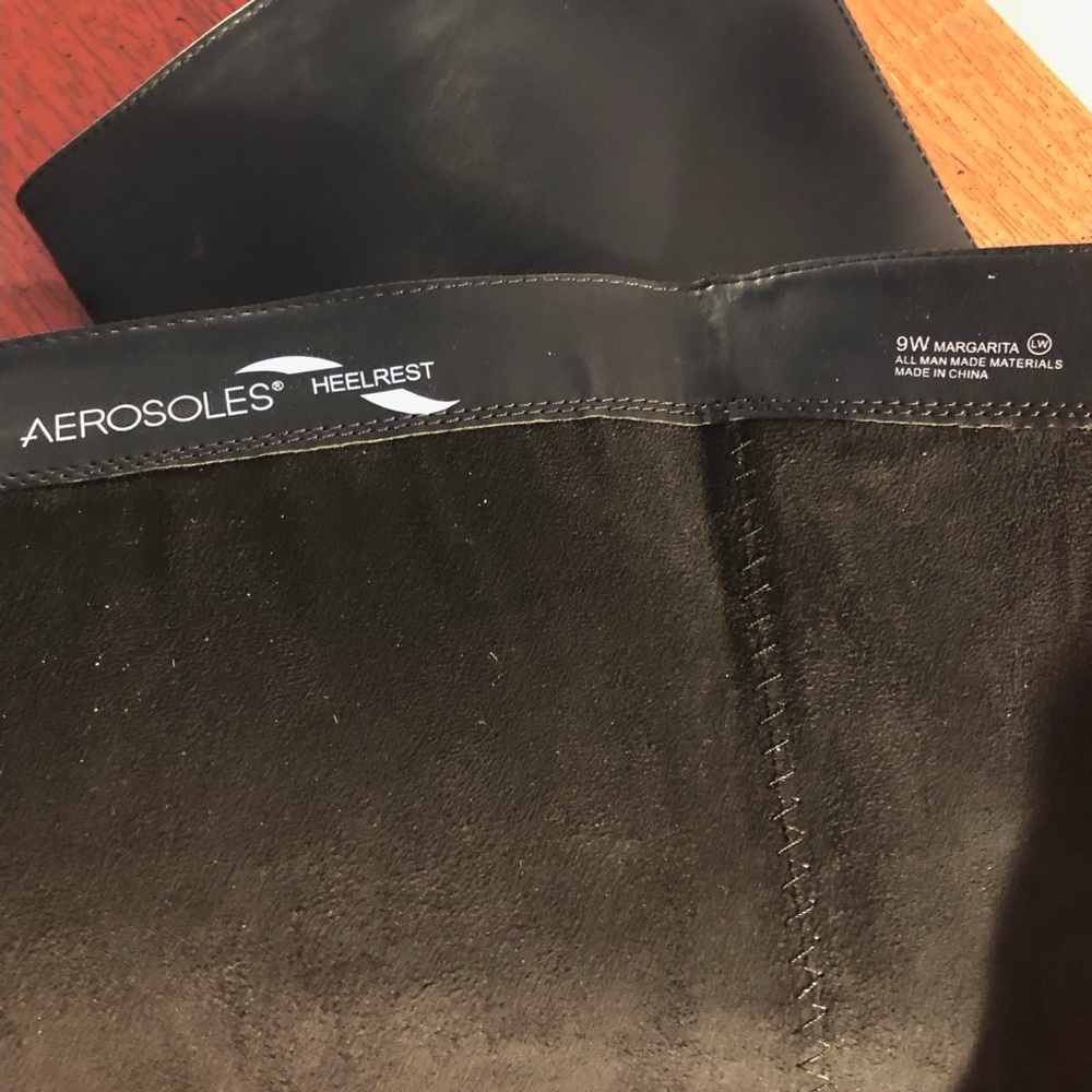 AEROSOLES Black Heeled Boots - Picture 2 of 5